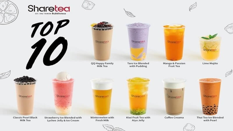 Boba Tea Menu